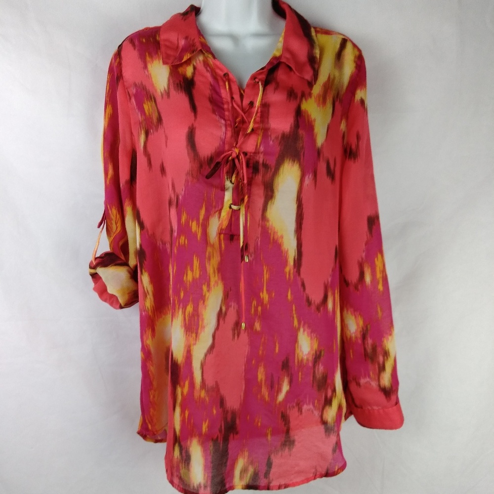 Calvin Klein Women's Multicolor Tunic Sz L